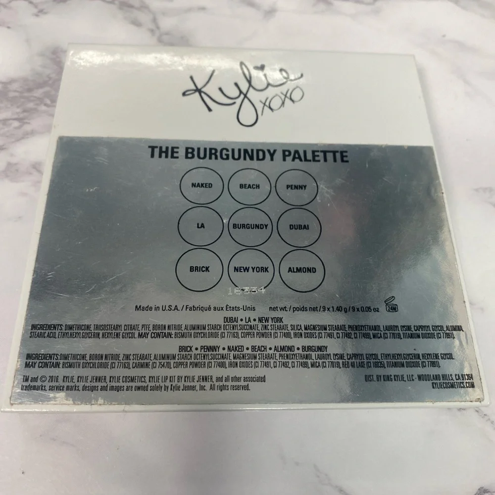 Kylie Cosmetics The‎ Burgundy Eyeshadow Palette